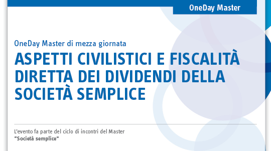 Immagine Aspetti civilistici e fiscalità diretta dei dividendi della società semplice | Euroconference